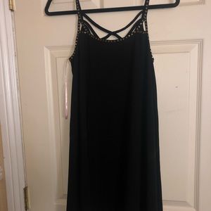 Black loose party dress